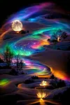 Luxury AB Velvet Diamond Painting Kit - Scenery