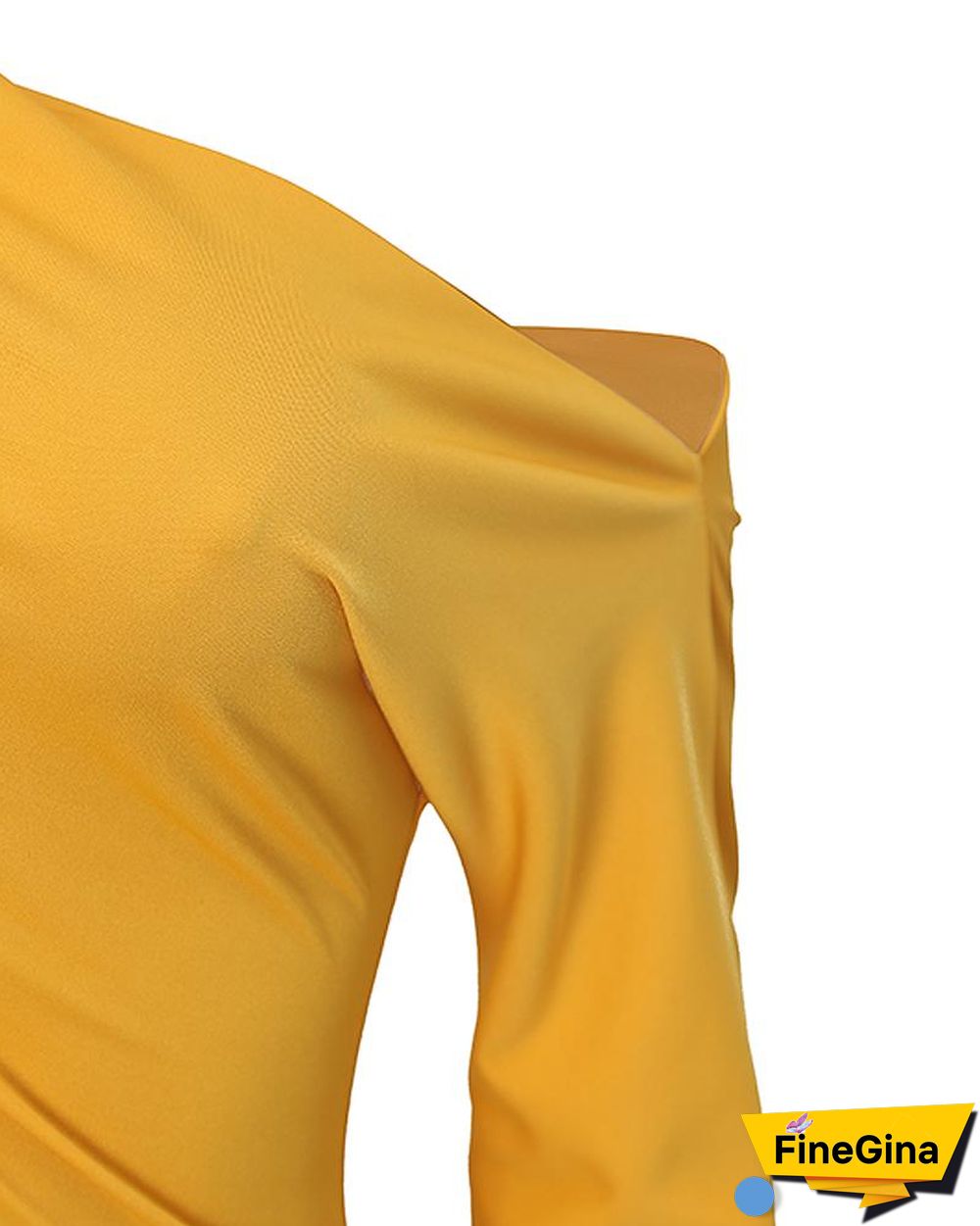 Solid Skew Neck Bodycon Dress P15278