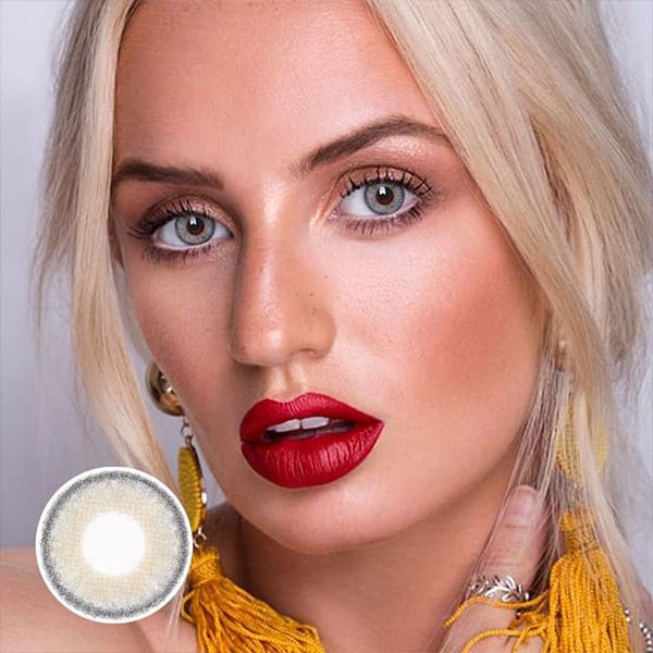 Dubi Gray Colored Contact Lenses Yearly
