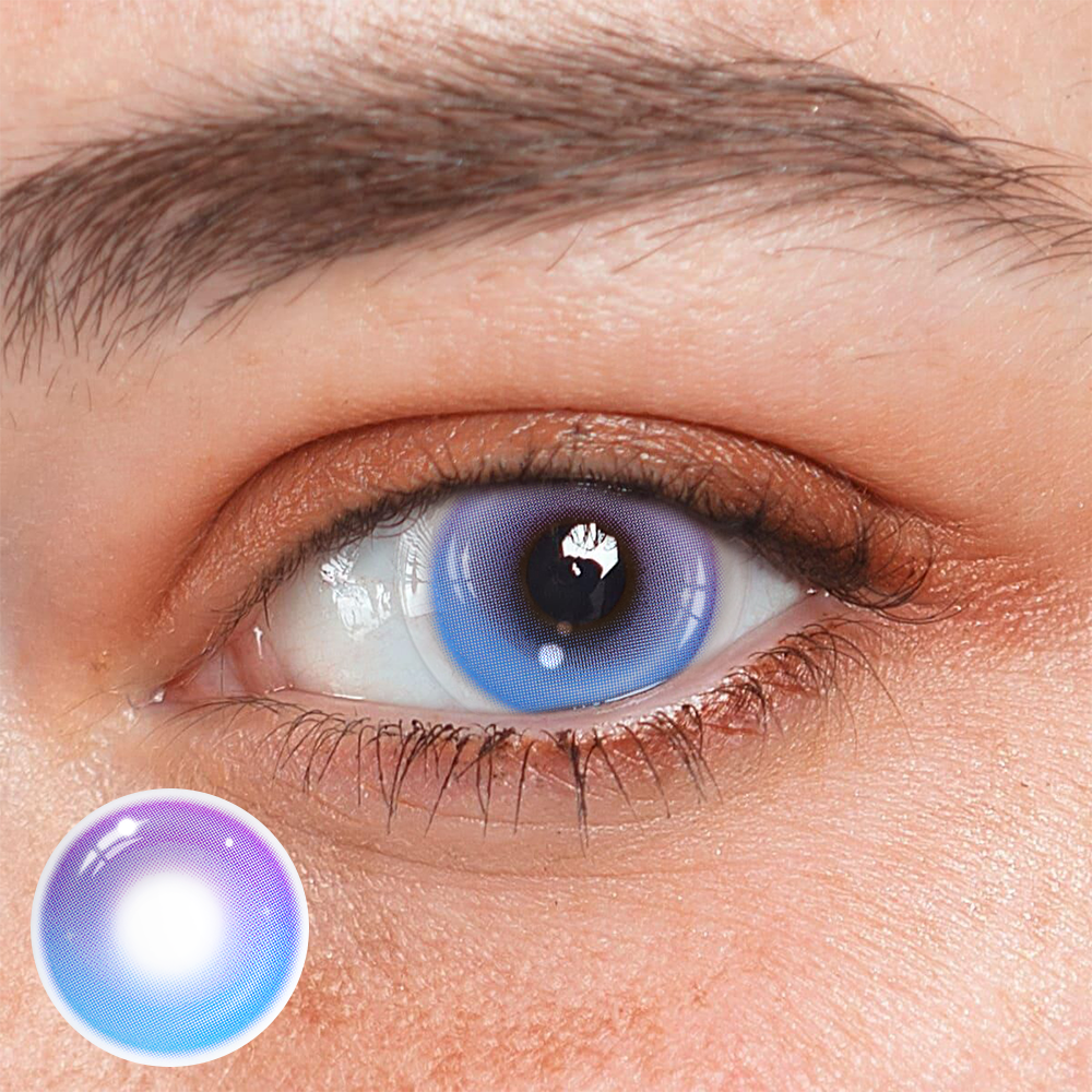 Cosplay Midsummer's Day Purple Coloured Contact Lenses