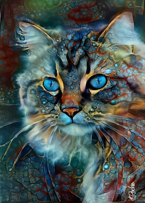 Jeffpuzzle™-JEFFPUZZLE™ Blue eye cat Jigsaw Puzzle