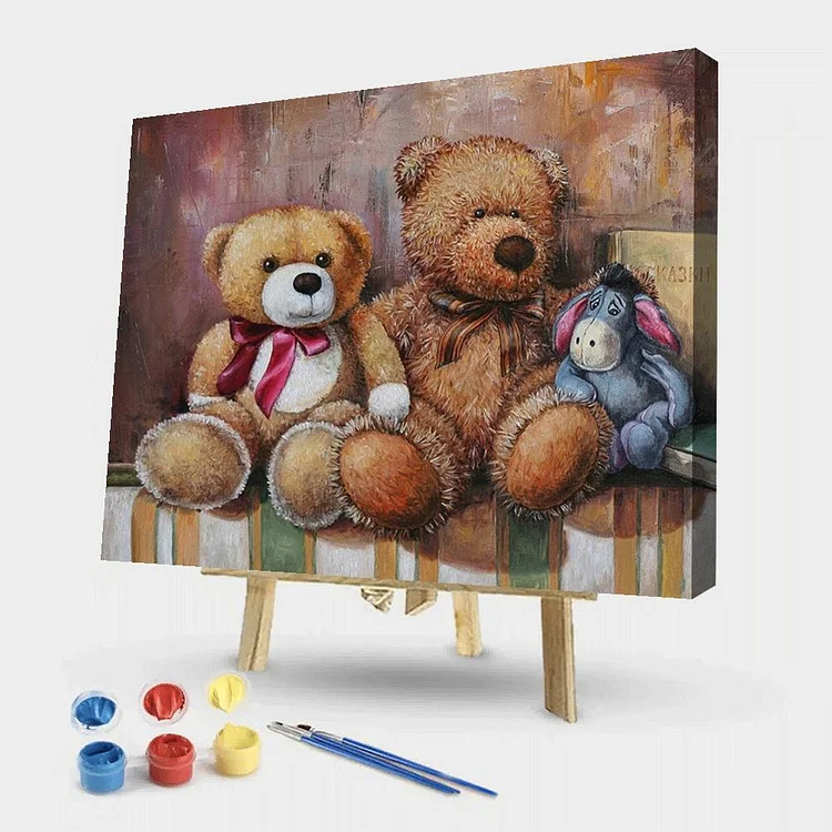 Crystal Painting Kit DIY Diamond Art Kits Bear Among Flowers Painting by  Numbers 5D Diamond Painting Kits for Beginner Gem Art Crafts Home Wall