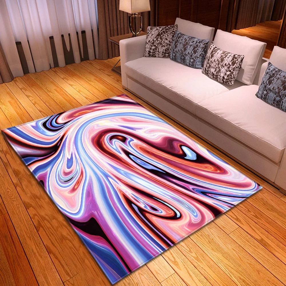 Modern Carpet Living Room Bedroom Decoration Kids Room Carpets Hallway Floor Children Rugs Home Flannel 3D Pattern Bedside Mat