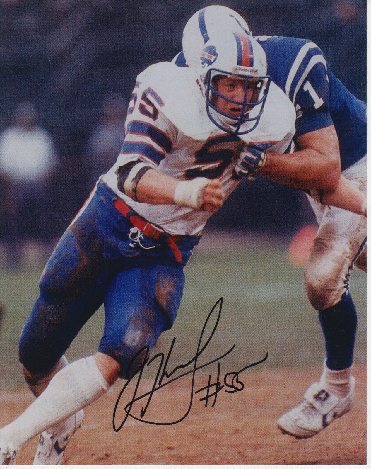 Jim Haslett #1 8x10 Signed Photo Poster painting w/ COA Buffalo Bills