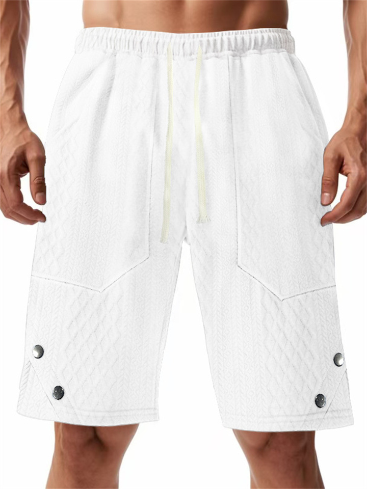 Men's Jacquard Casual Shorts Summer New Five Pants