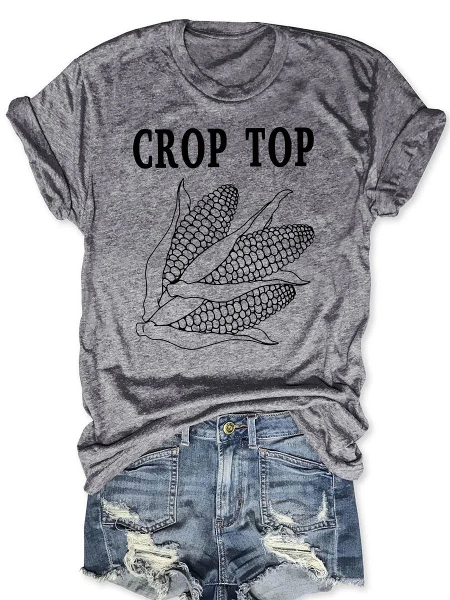 Corn Crop Top T-shirt