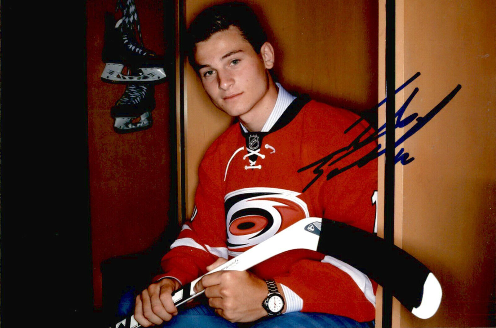 Julien Gauthier SIGNED autographed 4x6 Photo Poster painting CAROLINA HURRICANES