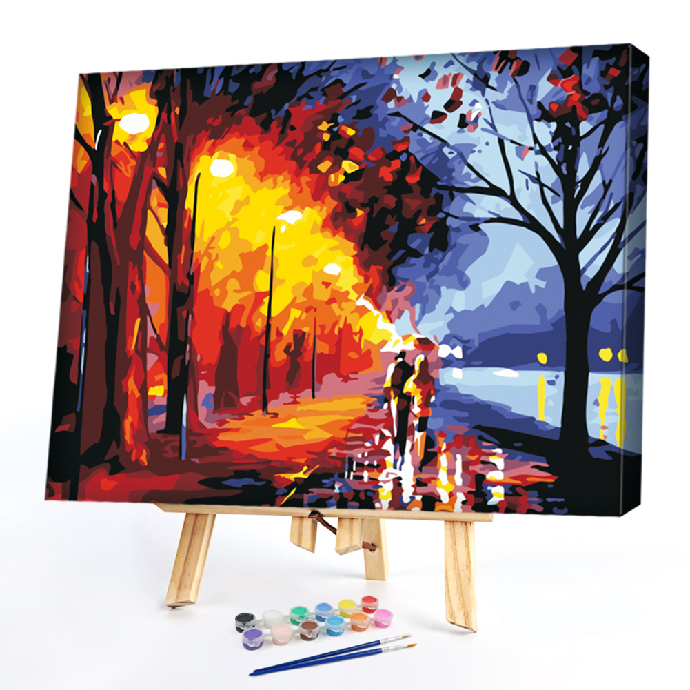 

40*50CM Paint By Numbers-Street Walks, 501 Original