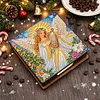 Christmas Angel DIY PU Diamond Painting Note Box with 160 Papers Memo Box