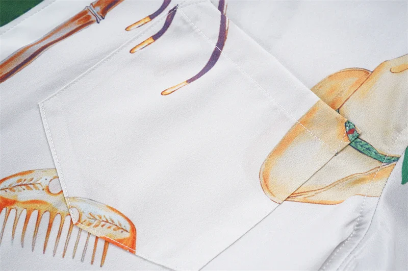 Casablanca 2023SS New Product Silk Short Sleeve Shirt