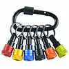 6pcs/Set 1/4 Inch Hex Shank Screwdriver Bits Holder Keychain Portable Hand Tool