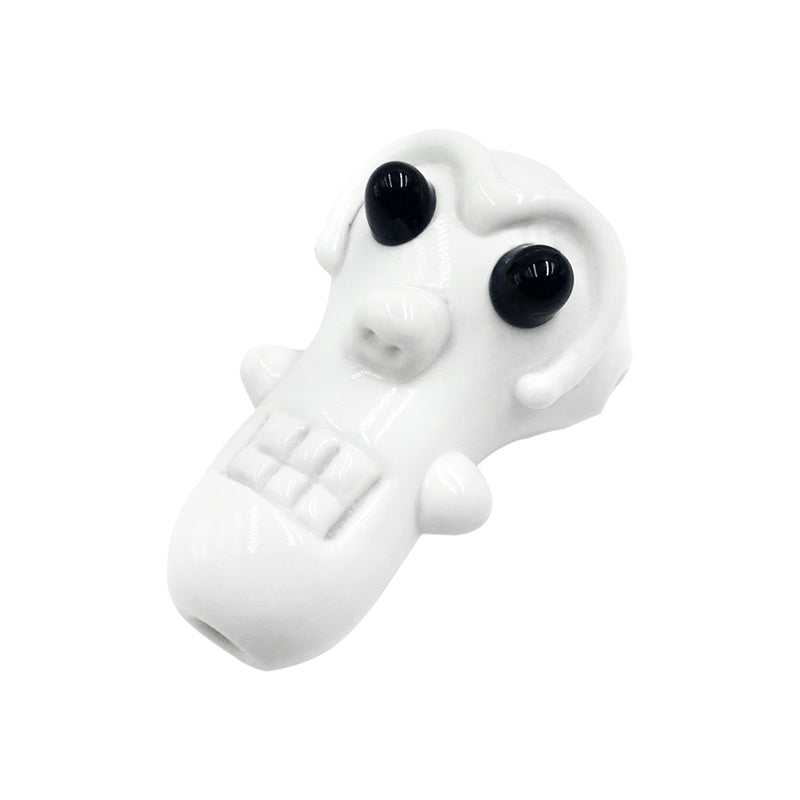Tribal Stone Masks Design Single Glass Hand Pipe