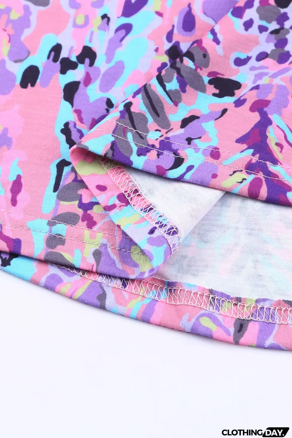 Multicolor Tropical Floral Print Racerback Tank Top