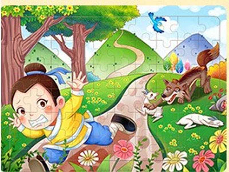 Puzzles Toddler(3-6years) Cartoon Wood Toys