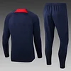 2022/2023 Psg Paris Saint-Germain Half-Pull Training Suit Royal Blue Set love fball