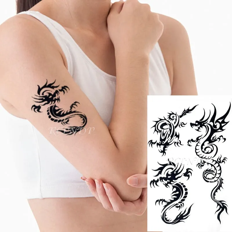 Waterproof Temporary Tattoo Sticker Flower Rose Fake Tatto Flash Tatoo Hand Arm palm finger Back Tato body art for Women Men