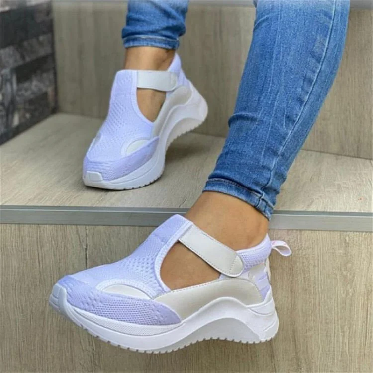 Casual Thick Bottom Sneakers Flat Mesh Sneakers shopify Stunahome.com