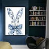 (Stamped/Counted) Blue And White Porcelain-Rabbit-11CT Cross Stitch 40*60cm/15.75*23.62in (Big Size)
