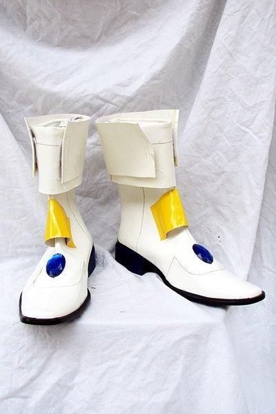 Magical Girl Lyrical Nanoha Cosplay Boots Shoes White