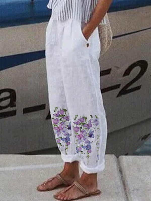 Butterfly Casual Loosen Pants