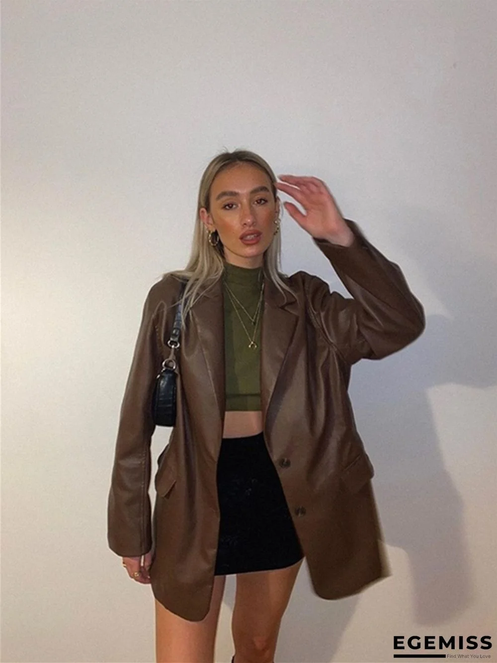 Casual Warm Solid Color Coat | EGEMISS