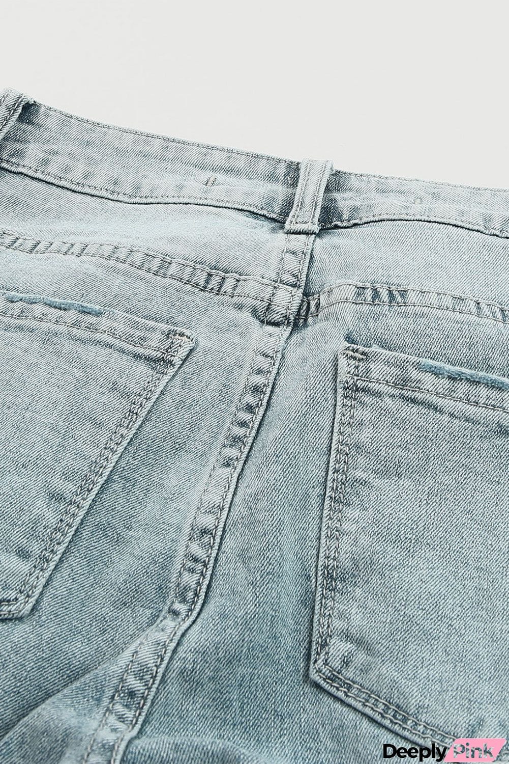 Vintage Wash Distressed Boyfriend Jeans