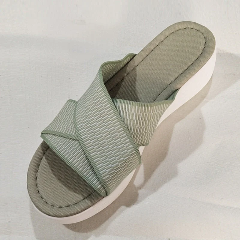 Women Summer Slippers Casual Ladies Sandals Platform Non-slip Female Shoes Soft Wedge Outdoor Women Slippers Dropshipping Shoes