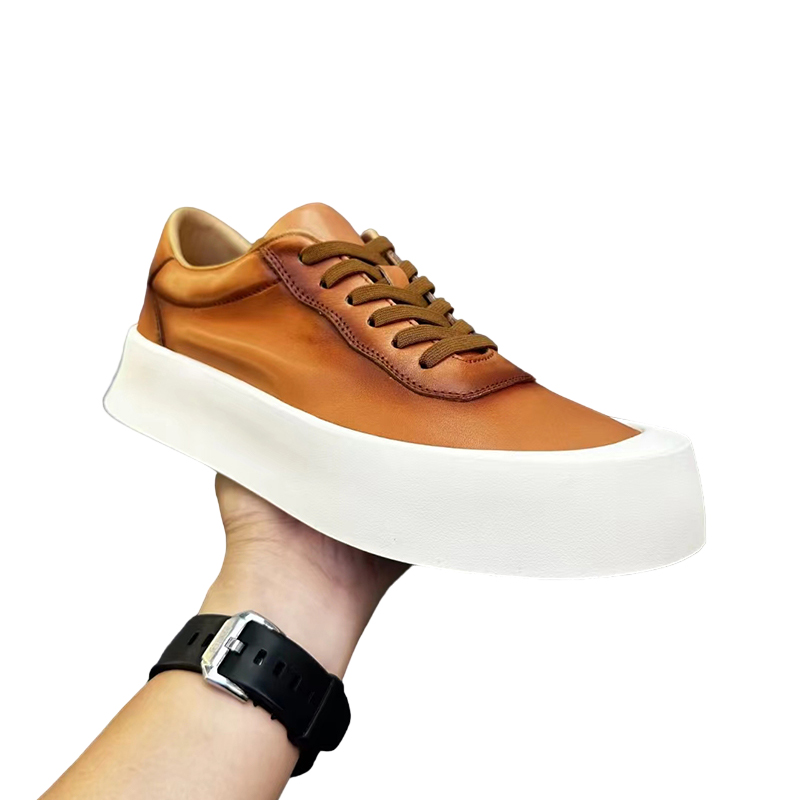 Handmade Retro Leather Breathable Fashion Skate Shoes DANRRIO.COM DANRRIO