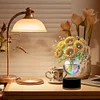 Sonnenblumenvase aus Acryl doppelseitig - 5d DIY Bastellampe