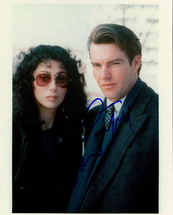 Suspect (Cher & Dennis Quaid) signed 8x10 Photo Poster painting