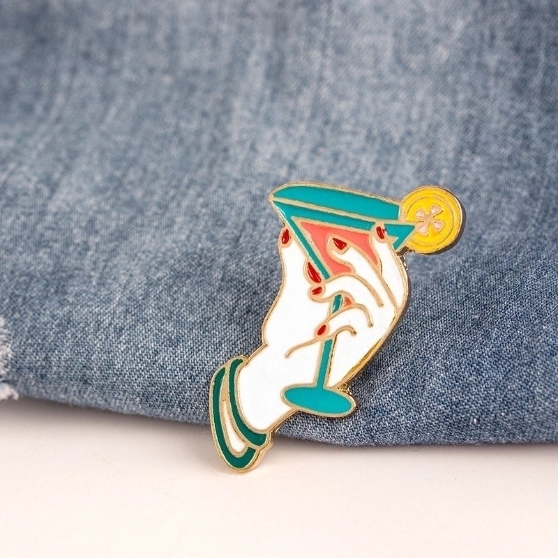 Minimalist Pin Alloy Enamel Unisex Brooches