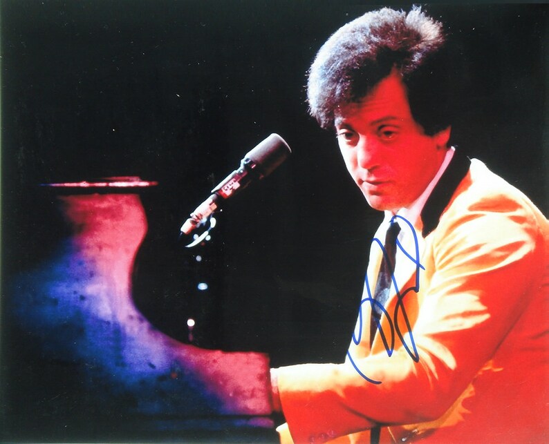 BILLY JOEL SIGNED Photo Poster painting Piano Man Uptown Girl wcoa