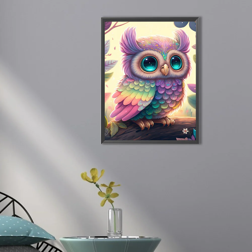 Diamond Painting - Full Round Drill - Owl(30*40cm)