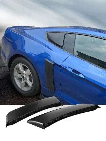 Pornhint Wide-body Round Eyebrow Outlet Rear Quarter Panel Side Scoops For 2015-2023 Roush Mustang