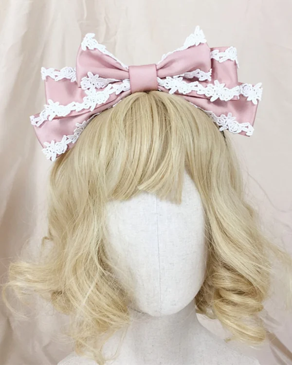 Sweet Lolita Lace Bow Headband KC Headwear LS0067-