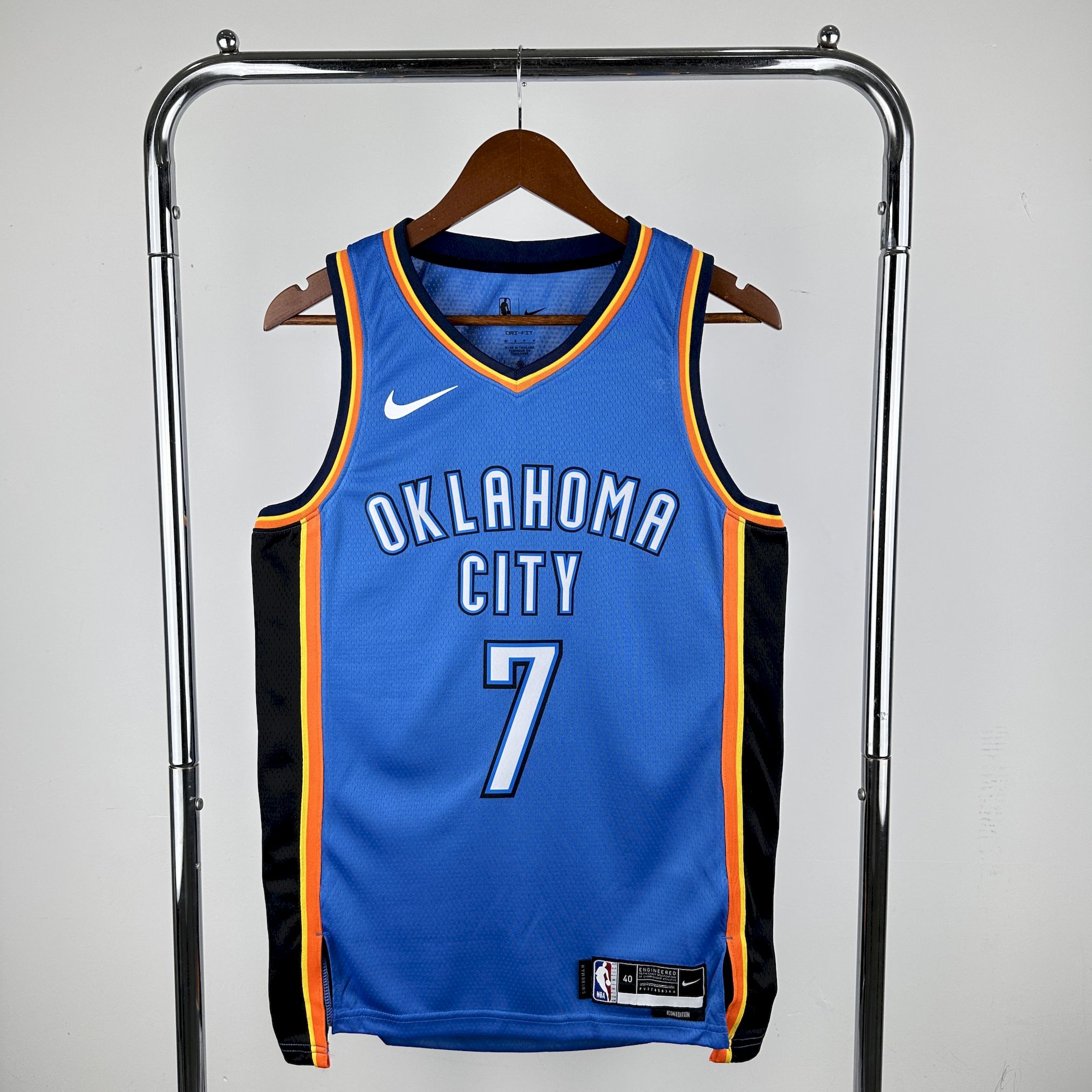 Maillot Oklahoma City Thunder 7 HOLMGREN NBA Basket Maillot De Fou, site maillot de foot pas cher