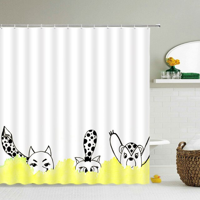 

Shower Curtain – Cats Dogs Animals-180*180cm, 501 Original