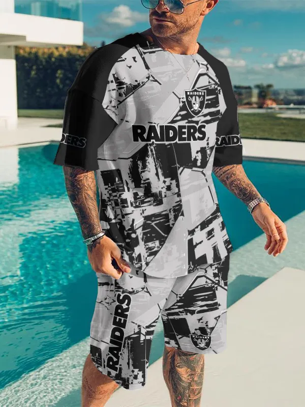 Las Vegas Raiders Limited Edition Top And Shorts Two-Piece Suits