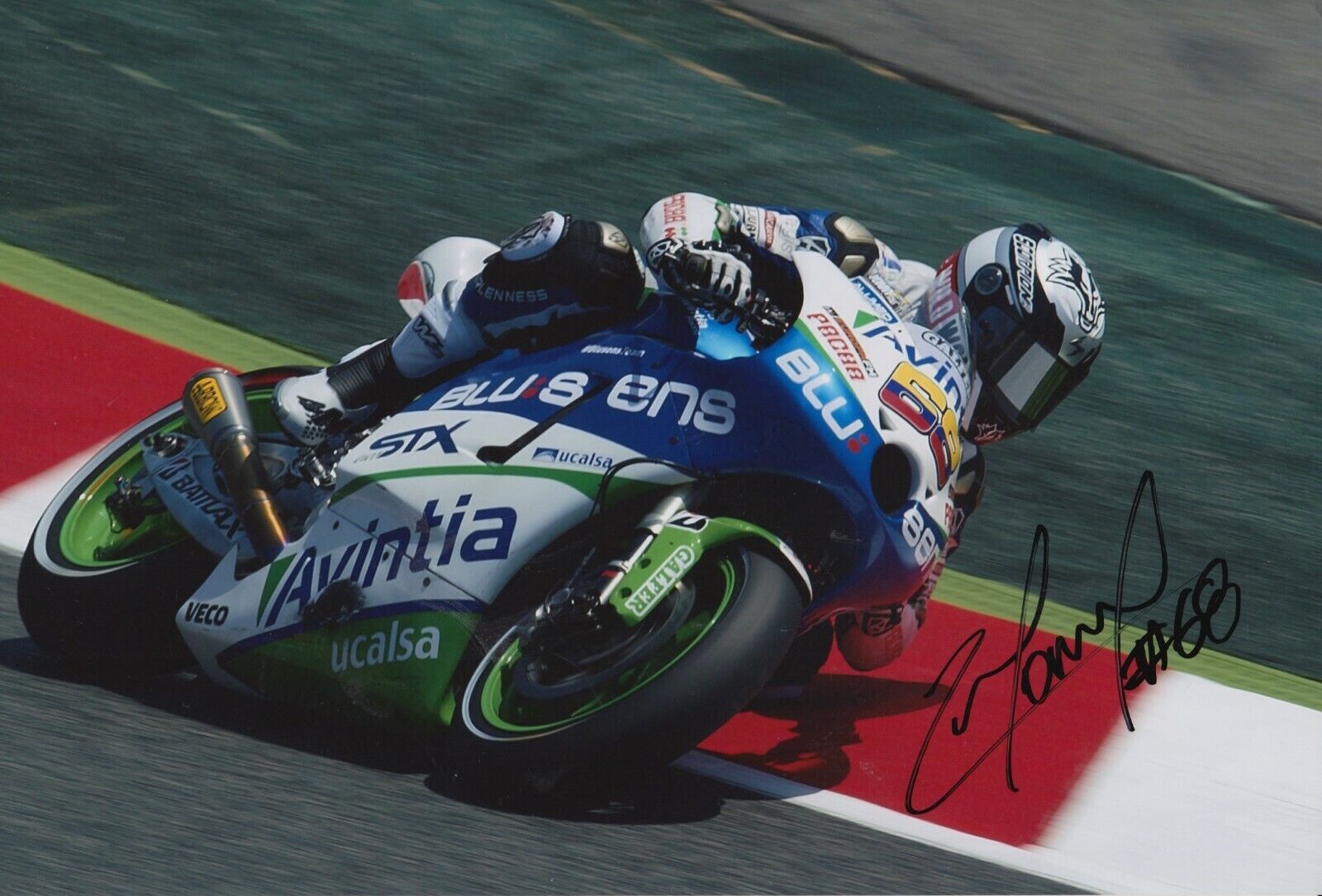 Yonny Hernandez Hand Signed 12x8 Photo Poster painting - MotoGP Autograph.