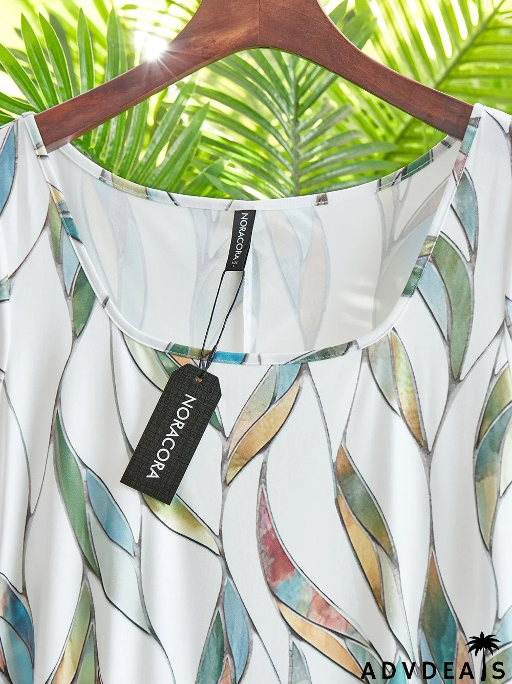 Printed Casual Square Neck Short Sleeve Dress