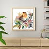 Flowers Bird - 18CT Stamped Cross Stitch 20*20cm/7.87*7.87in