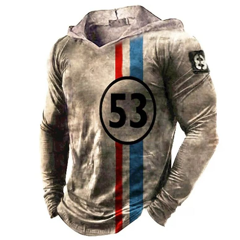 Printrendy Men's Pullover Graphic Prints 3D Print Hoodies Sweatshirts