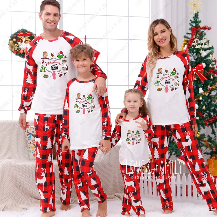 Christmas Vacation Movie Family Matching Pajamas Sets