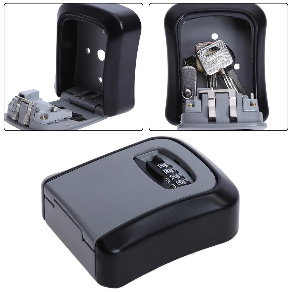

4 Digit Combination Key Safe Security Storage Box Lock Wall Mount Organizer, 501 Original