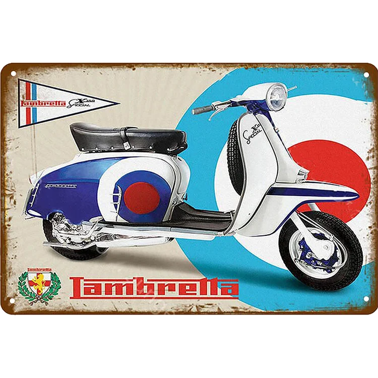 Italian Vespa Scooter Lambretta - Vintage Tin Signs/Wooden Signs - 8*12Inch/12*16Inch