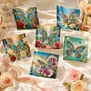 6pcs Diamond Painting Jewel Butterfly Greeting Card Kits with Envelopes for Family Friend Gifts