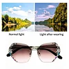 2024 Woman Rimless Diamond Sunglasses