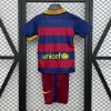 Retro 2015-16 Kids Barcelona Soccer Jersey Home