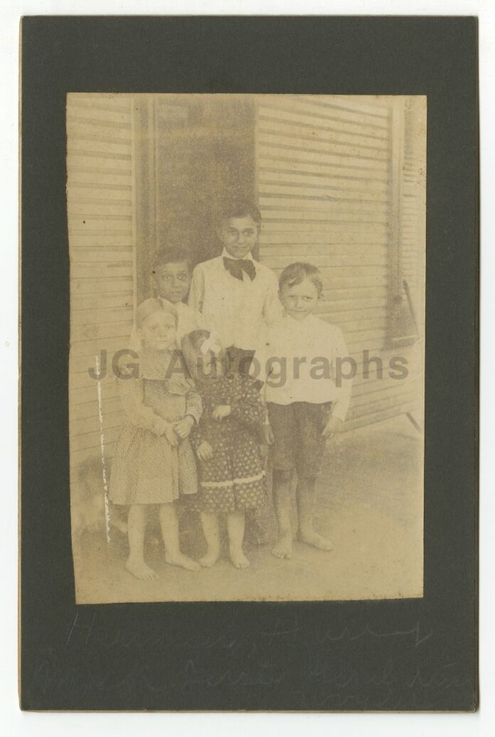 Early 20th Century Children - Original Vintage Mounted Albumen Photo Poster paintinggraph