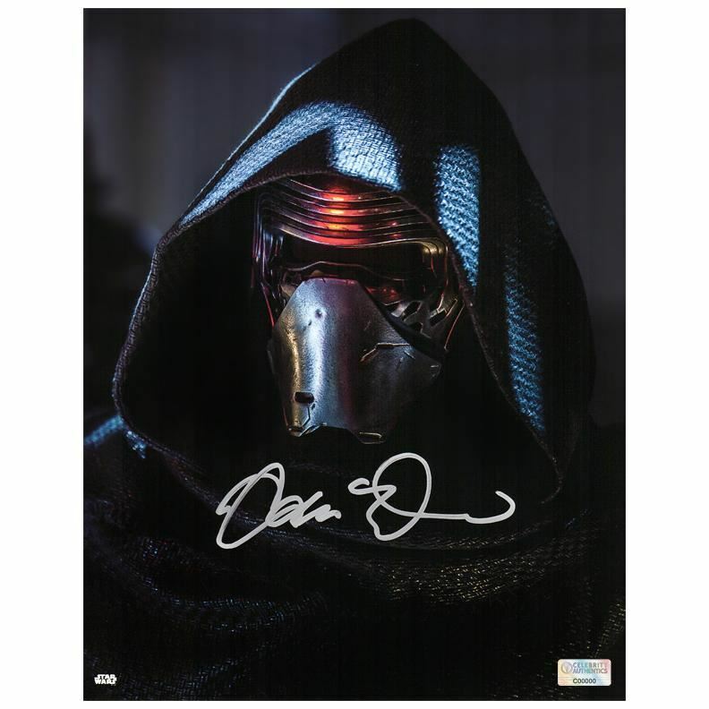 Adam Driver Autographed Star Wars Kylo Ren 11x14 Close Up Photo Poster painting